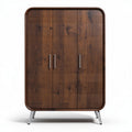 Wooden cabinet with four doors and metal legs 180 x 120 x 50cm